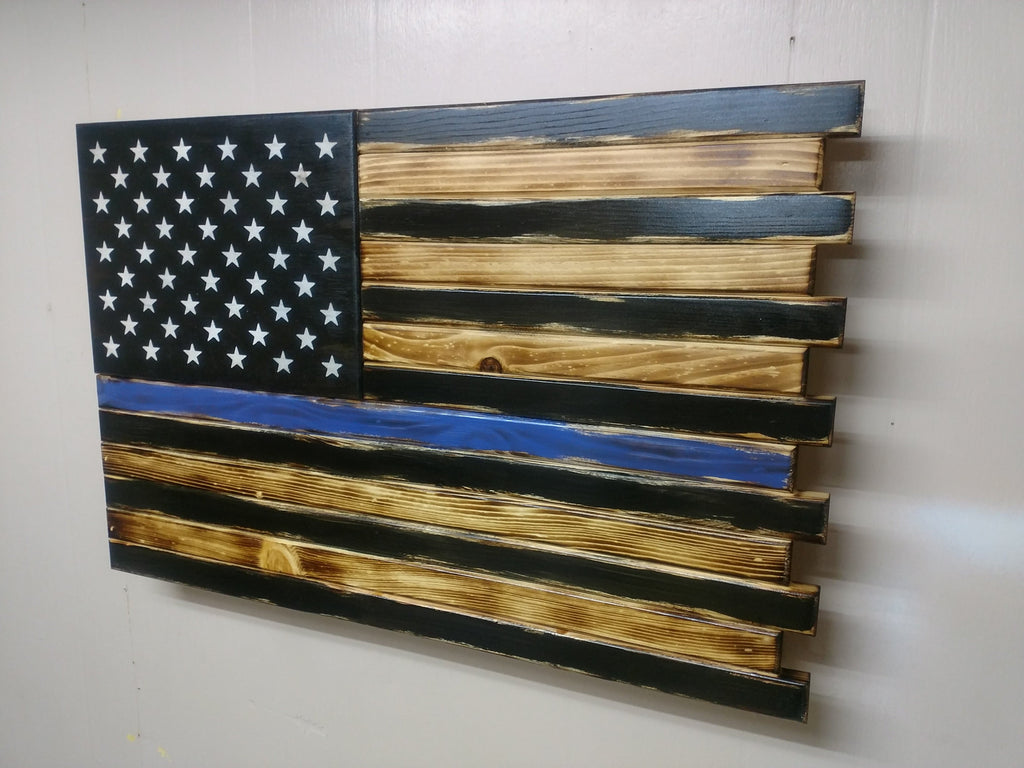 Large American Flag Gun Concealment Case with 2 Compartments