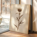 Vintage Thistle Botanical Print – Rustic Western Floral Wall Art