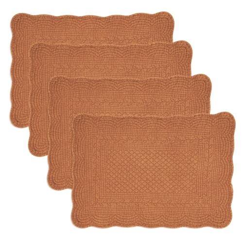 Fennco Styles Quilted Table Runner 16" W x 72" L - 100% Cotton Woven Table Cover for Home Décor, Dining Table, Banquets, Family Gathering,s and Special Events
