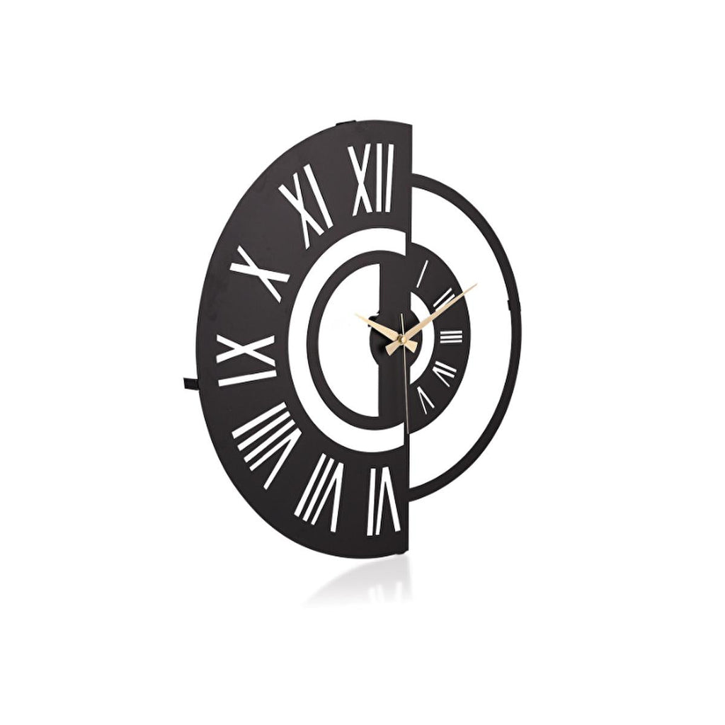 Muyika 41x41cm Metal Modern Silent Wall Clock - Large Indoor Decorative Timepiece for Home