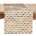 Fennco Styles Striped Woven Cotton Table Runner 16" W x 72" L - Multicolored Design Table Cover for Home, Dining Room, Banquets, Family Gatherings and Special Occasions