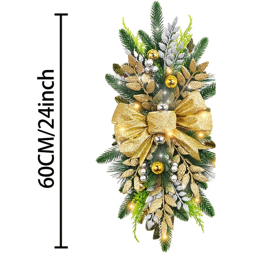 Artificial Christmas Wreath 60cm Decorative Staircase Garland