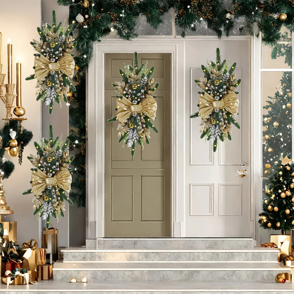 Artificial Christmas Wreath 60cm Decorative Staircase Garland