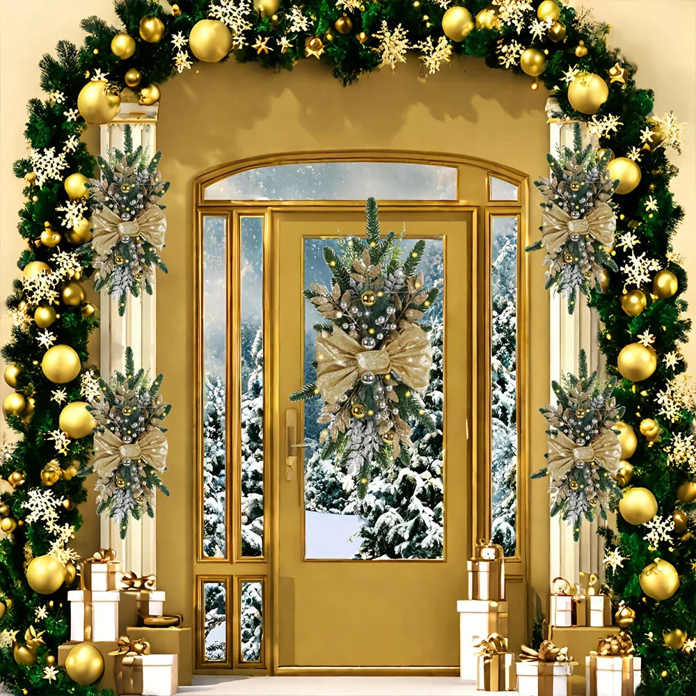 Artificial Christmas Wreath 60cm Decorative Staircase Garland