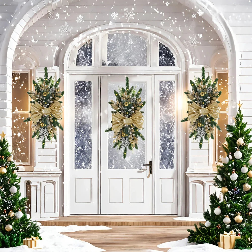 Artificial Christmas Wreath 60cm Decorative Staircase Garland