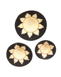 Dakarai Raffia Straw Wall or Table Decor Display Basket Tray Sets