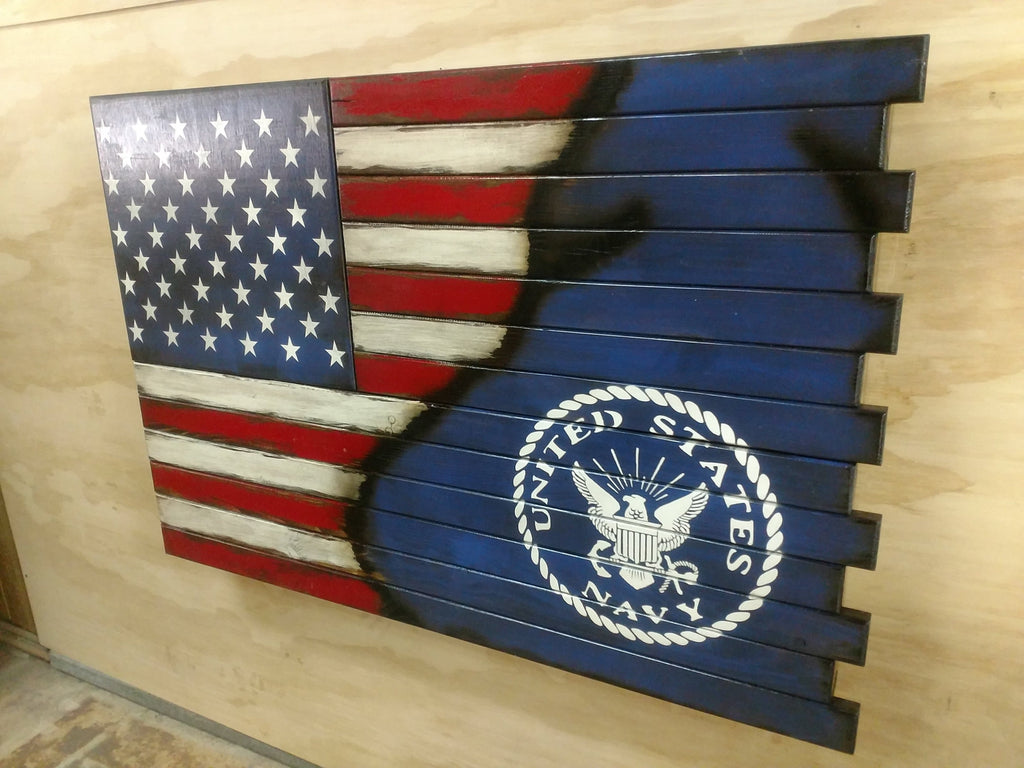 Deluxe 3 Compartment Gun Concealment Case (Hybrid American Flag Designs)