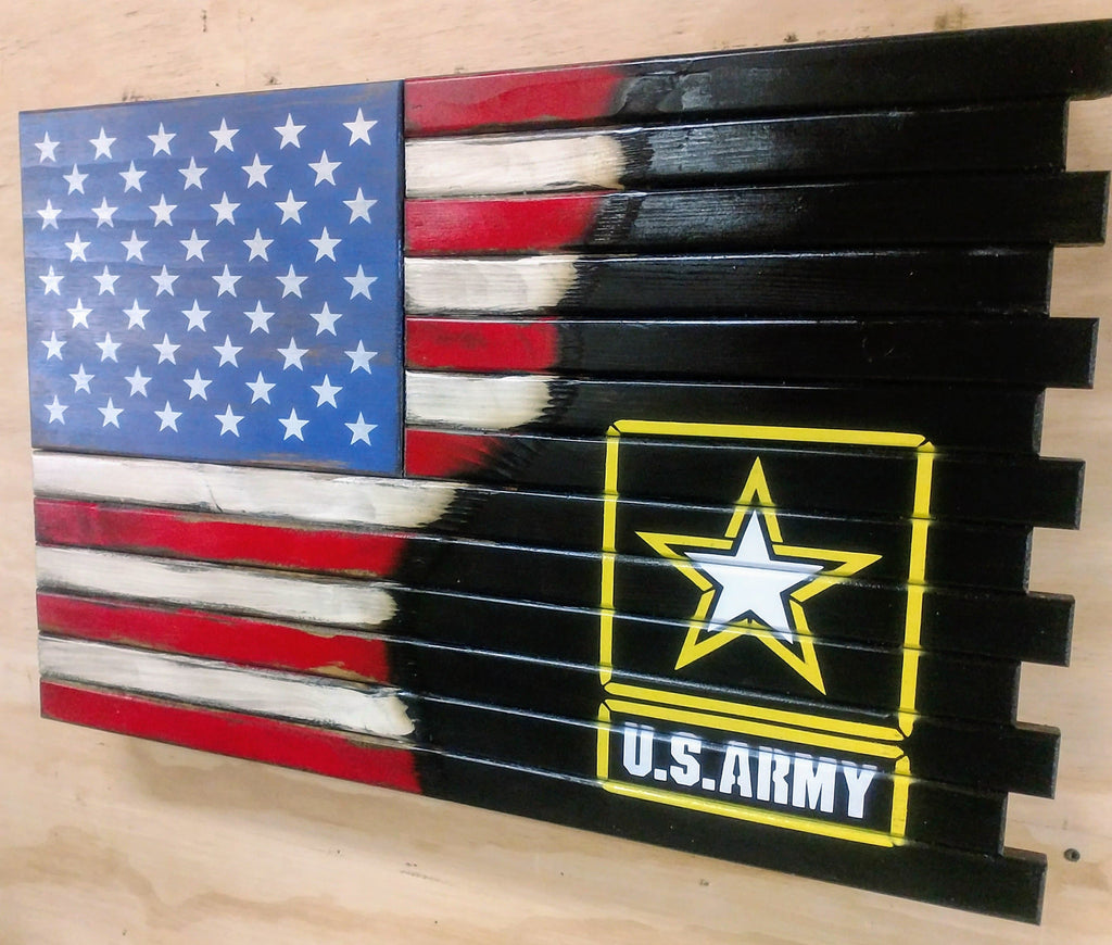 Deluxe 3 Compartment Gun Concealment Case (Hybrid American Flag Designs)