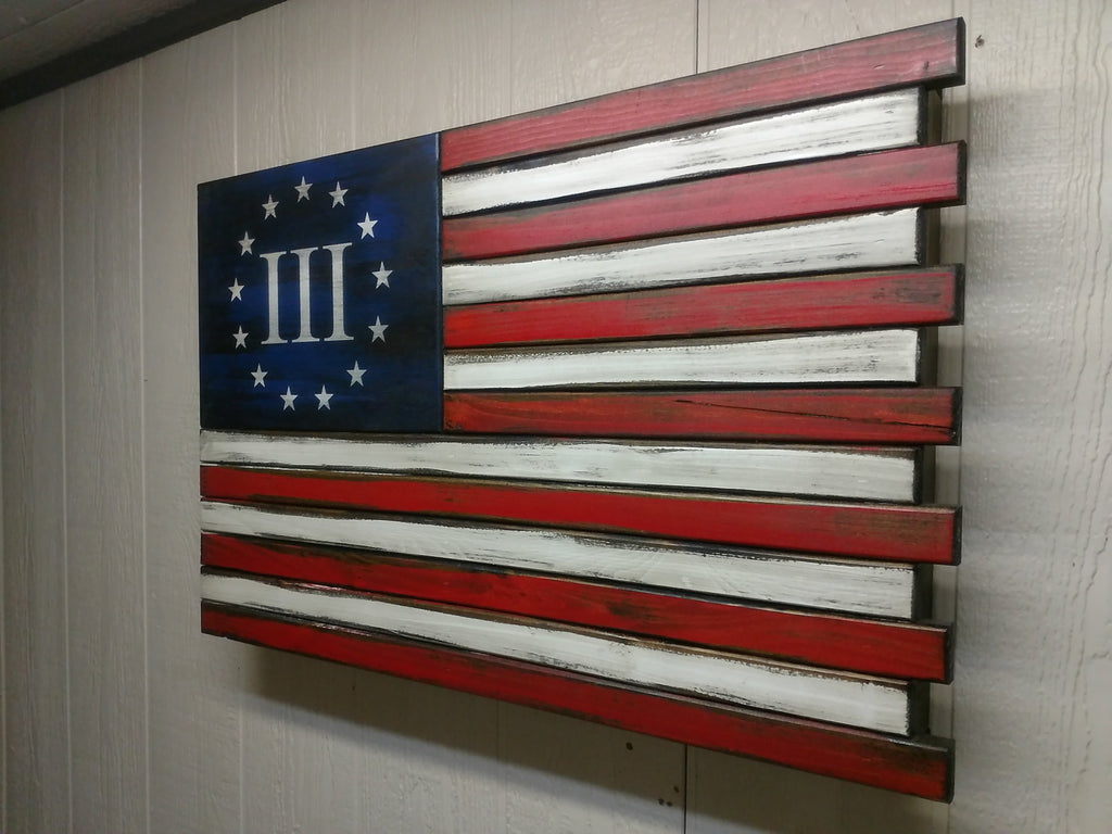 Dual Compartment Small American Flag Gun Concealment Case