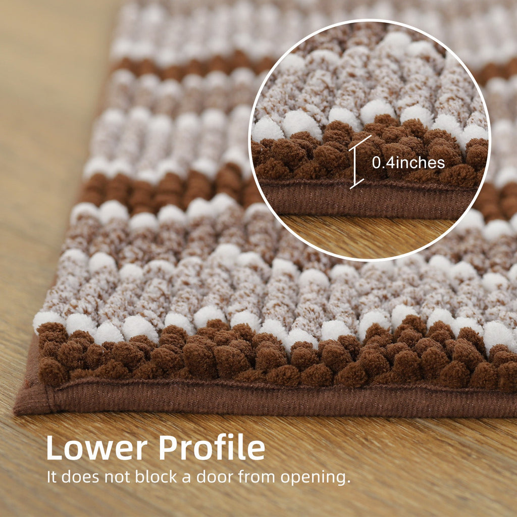 Kasentex Soft Absorbent Bath Rug - Plush Bathroom Mat
