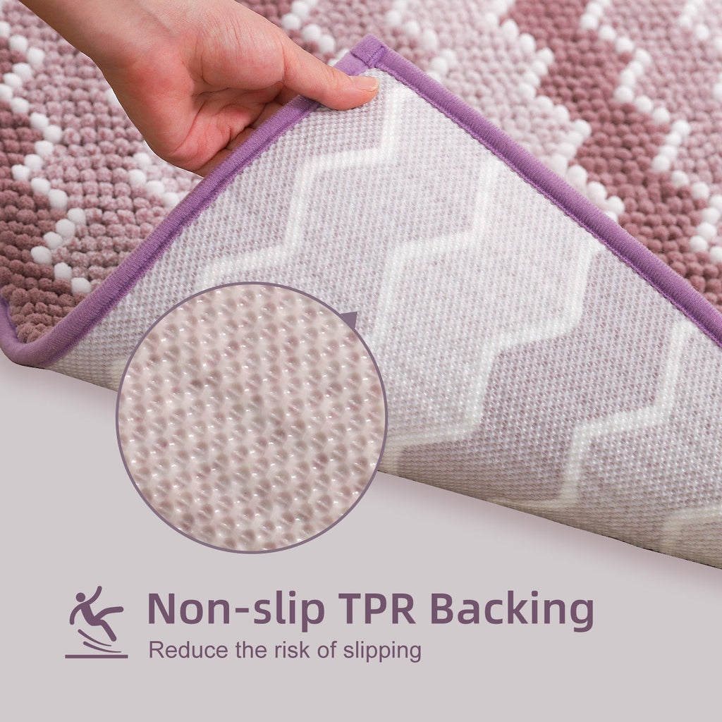 Kasentex Soft Absorbent Bath Rug - Plush Bathroom Mat