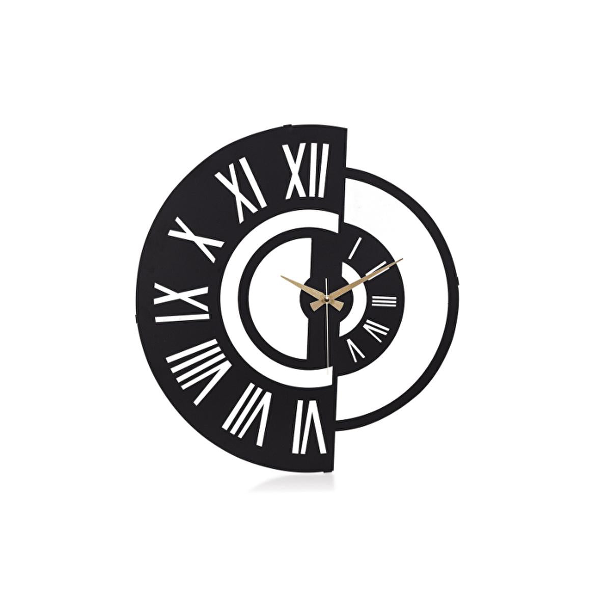 Muyika 41x41cm Metal Modern Silent Wall Clock - Large Indoor Decorative Timepiece for Home