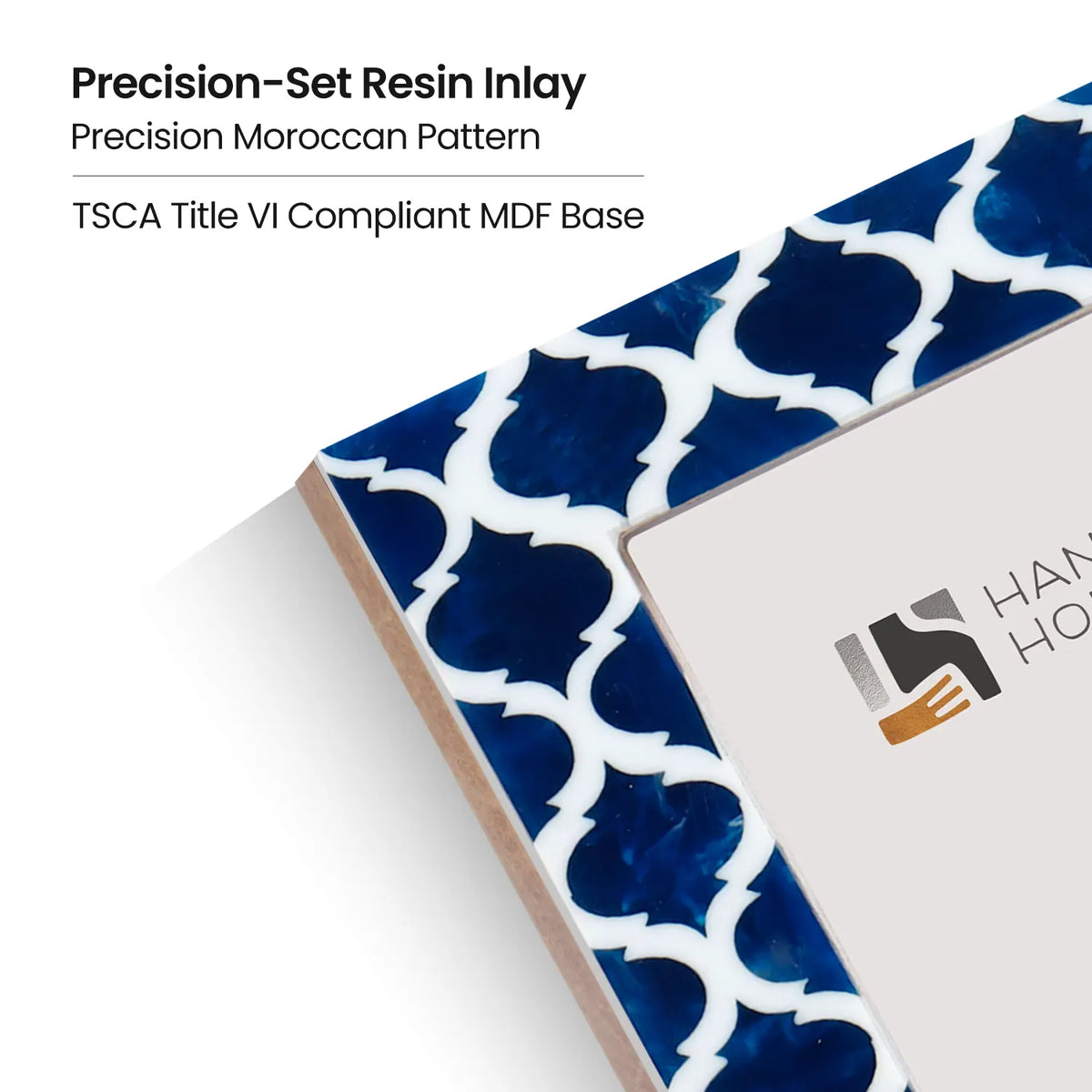 Casablanca Medianoche Resin Inlay Picture Frame Set 2