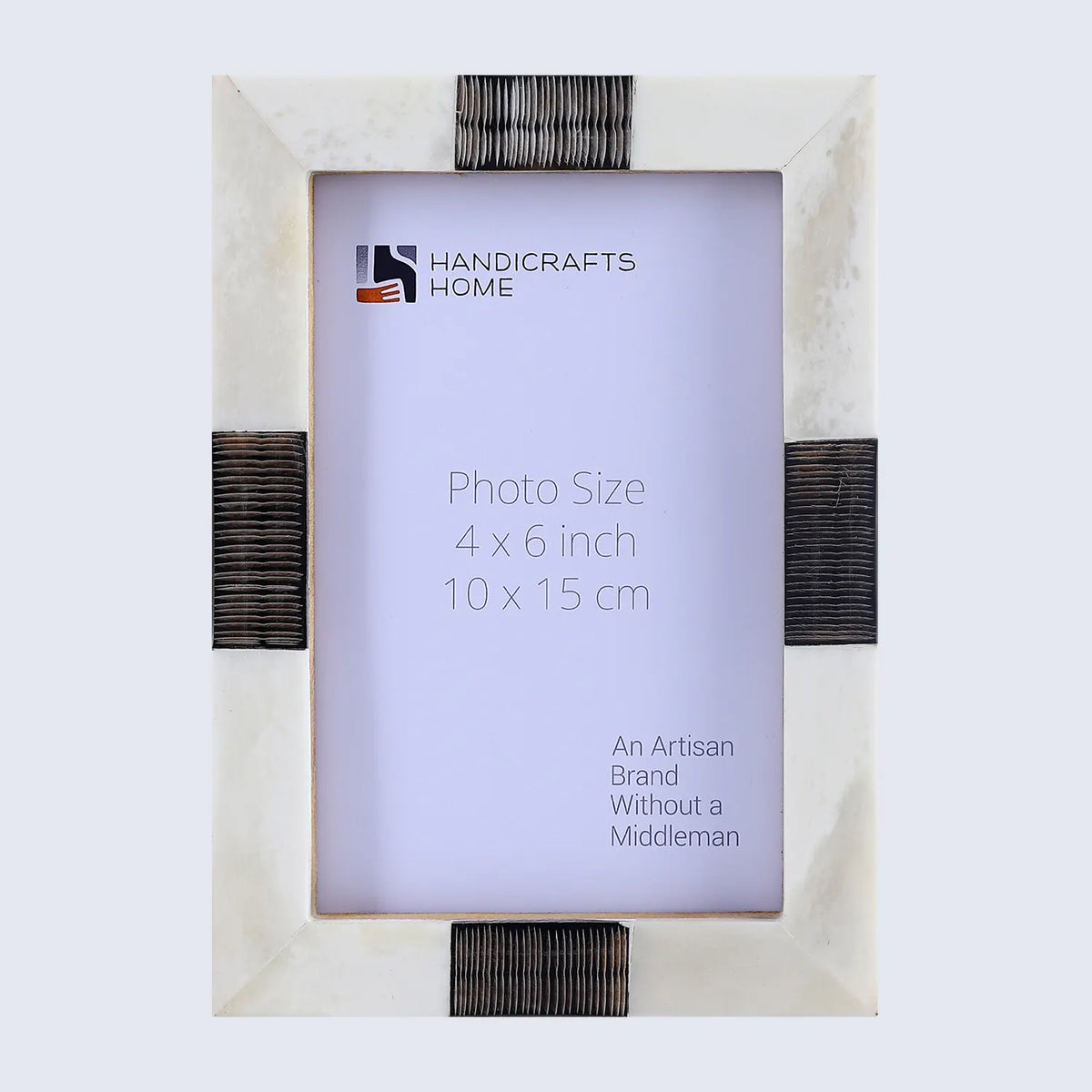 Picture Frame Sea Siren Teles Collection Bone & Horn Inlay White Black – 2 Sizes