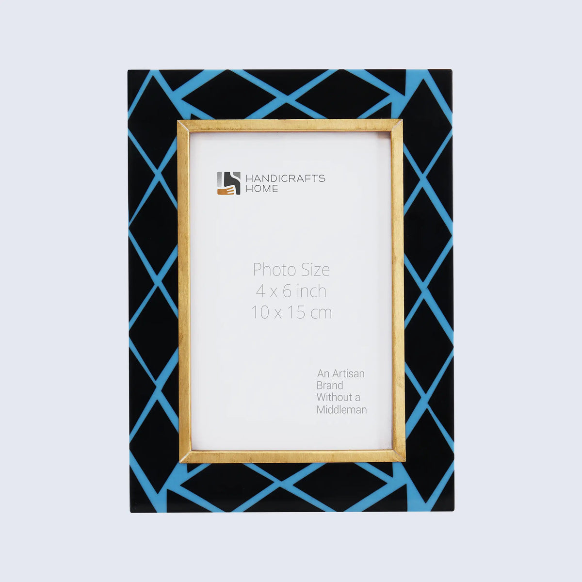 Picture Frame Halo Mamba Collection Resin Inlay & Brass Multi-Color – 4x6, 5x7 & 8x10