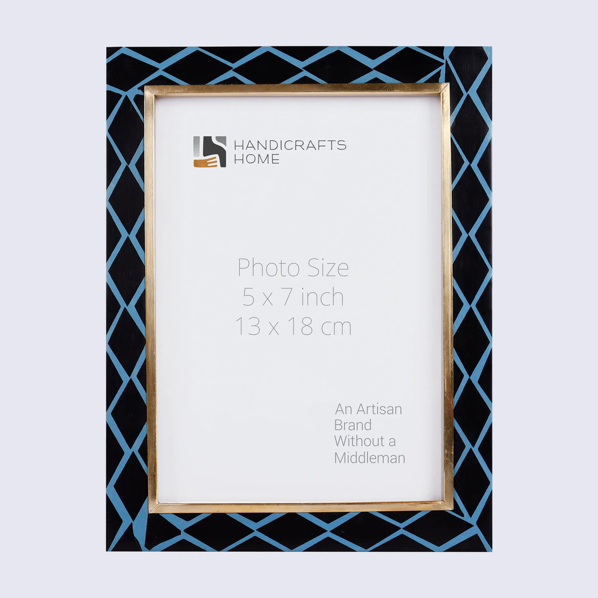 Picture Frame Halo Mamba Collection Resin Inlay & Brass Multi-Color – 4x6, 5x7 & 8x10