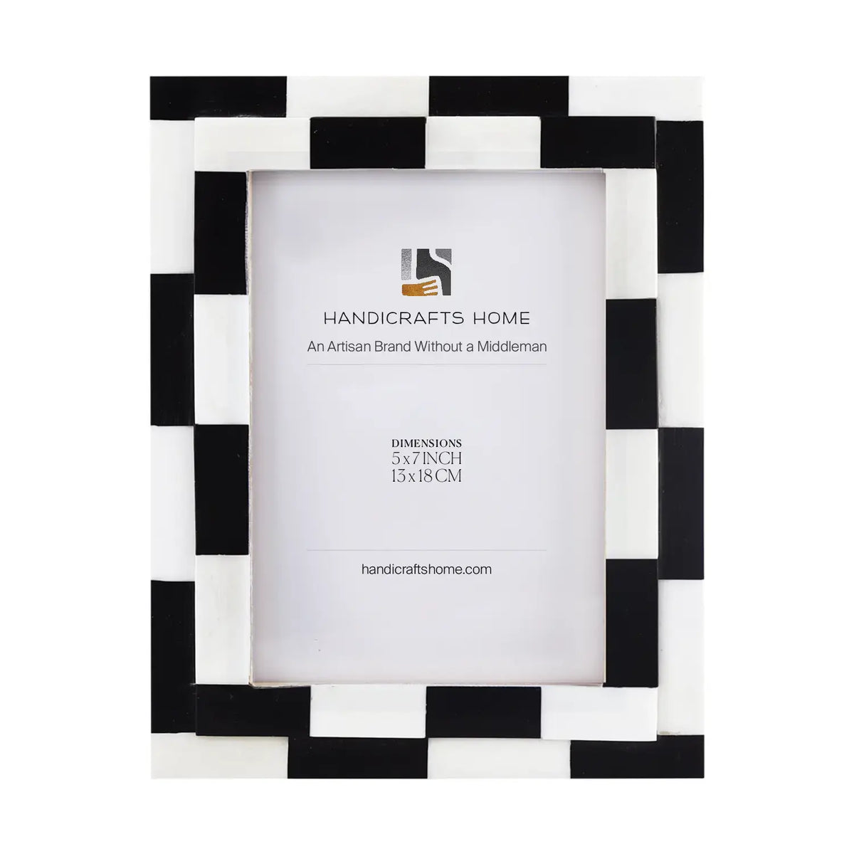Picture Frame Silhouette Shuffled Collection Bone Inlay Multi-Color – 4x6, 5x7