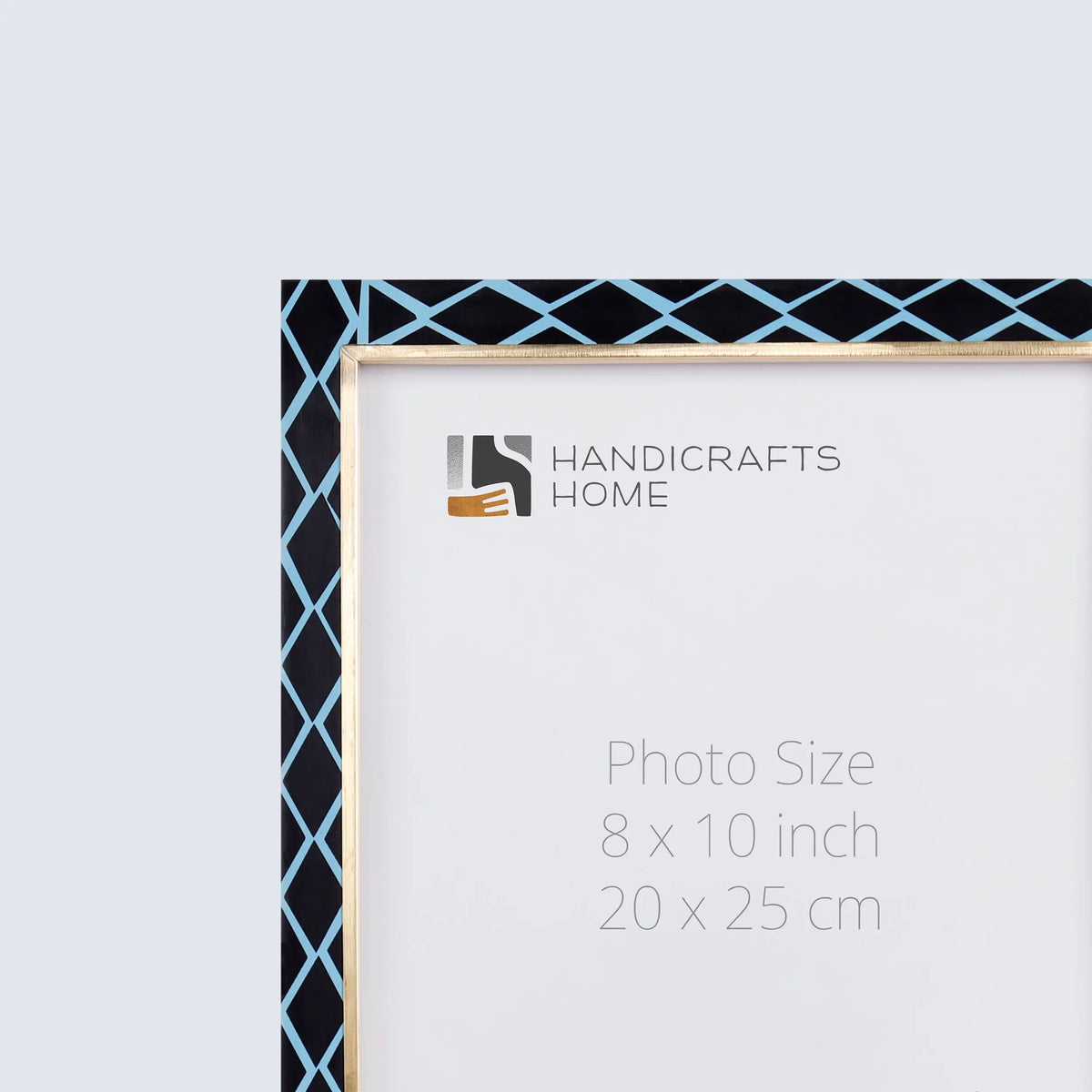 Picture Frame Halo Mamba Collection Resin Inlay & Brass Multi-Color – 4x6, 5x7 & 8x10
