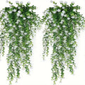 3pcs, Artificial Hanging Plants Fake Hanging Plant Faux Eucalyptus Leaf Greenery Vine Outdoor UV Resistant Plastic Plants