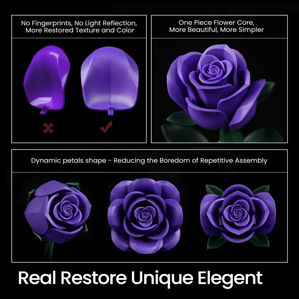 Artificial Purple Roses Bouquet – Faux Flower Arrangement for Home Decor & Gifting