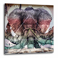 3dRose Tory Anne Collections Photography - Elephant Art Wynwood Walls Miami - Wall Clocks