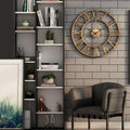 Wall Clock - Silent Metal Roman 12-Inch