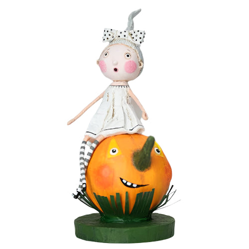 A Little Halloween Spirit Halloween Figurine by Lori Mitchell, 6.5" Poly Resin