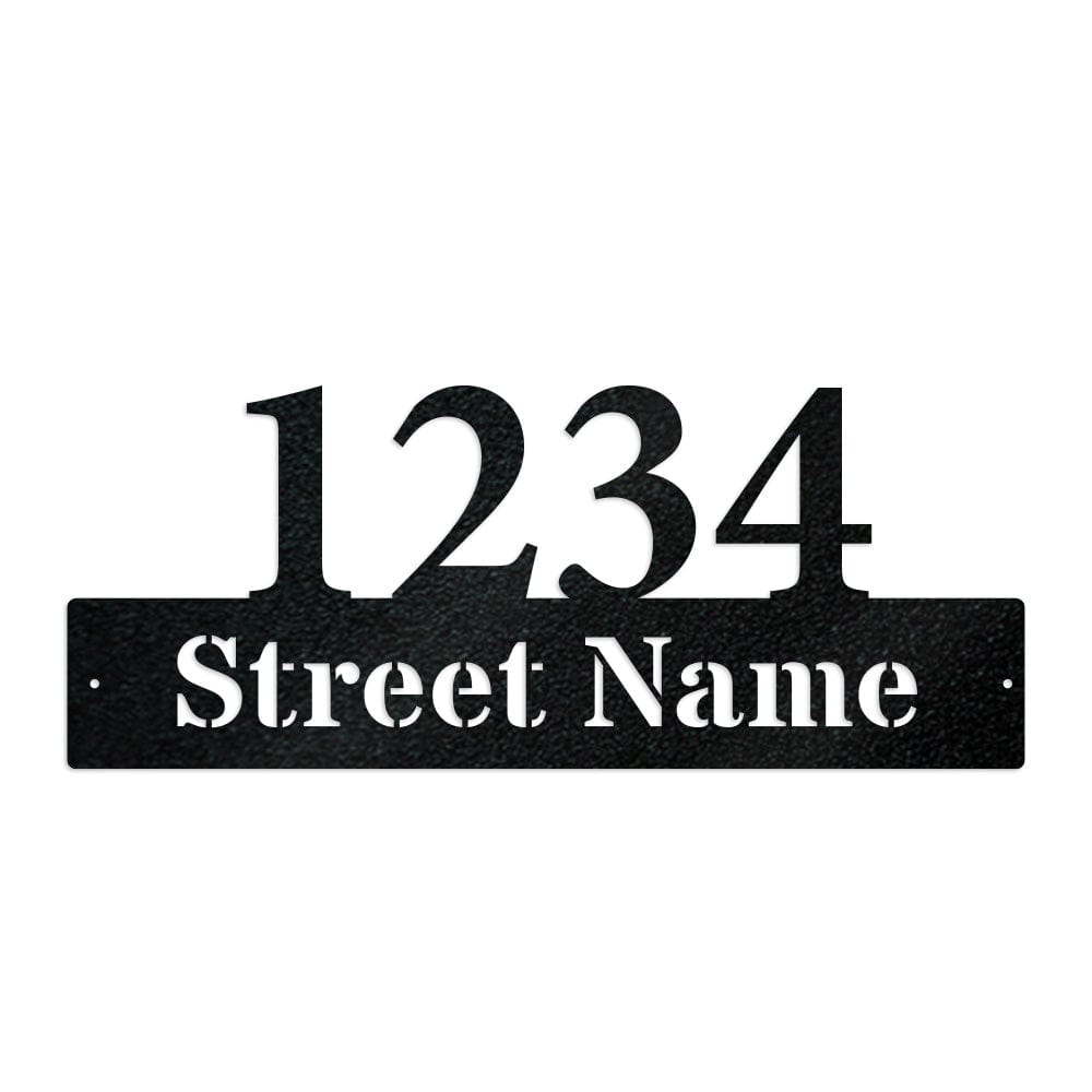 Address Number Sign - Durable Metal Address Sign | Weatherproof Street Number Plaque