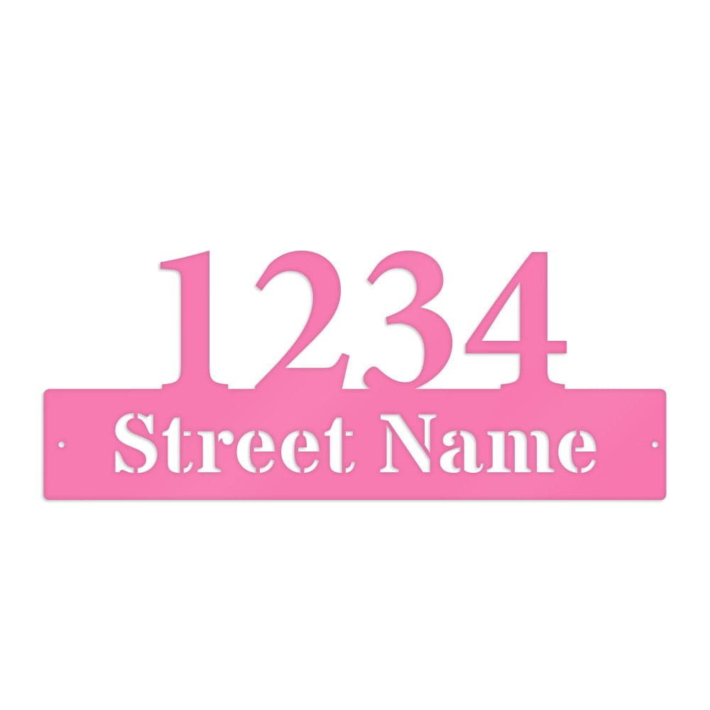 Address Number Sign - Durable Metal Address Sign | Weatherproof Street Number Plaque