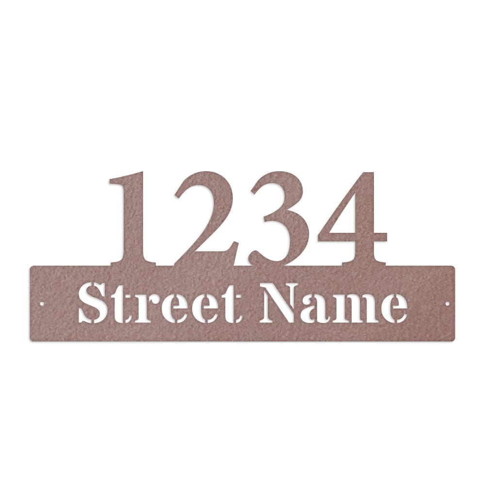 Address Number Sign - Durable Metal Address Sign | Weatherproof Street Number Plaque