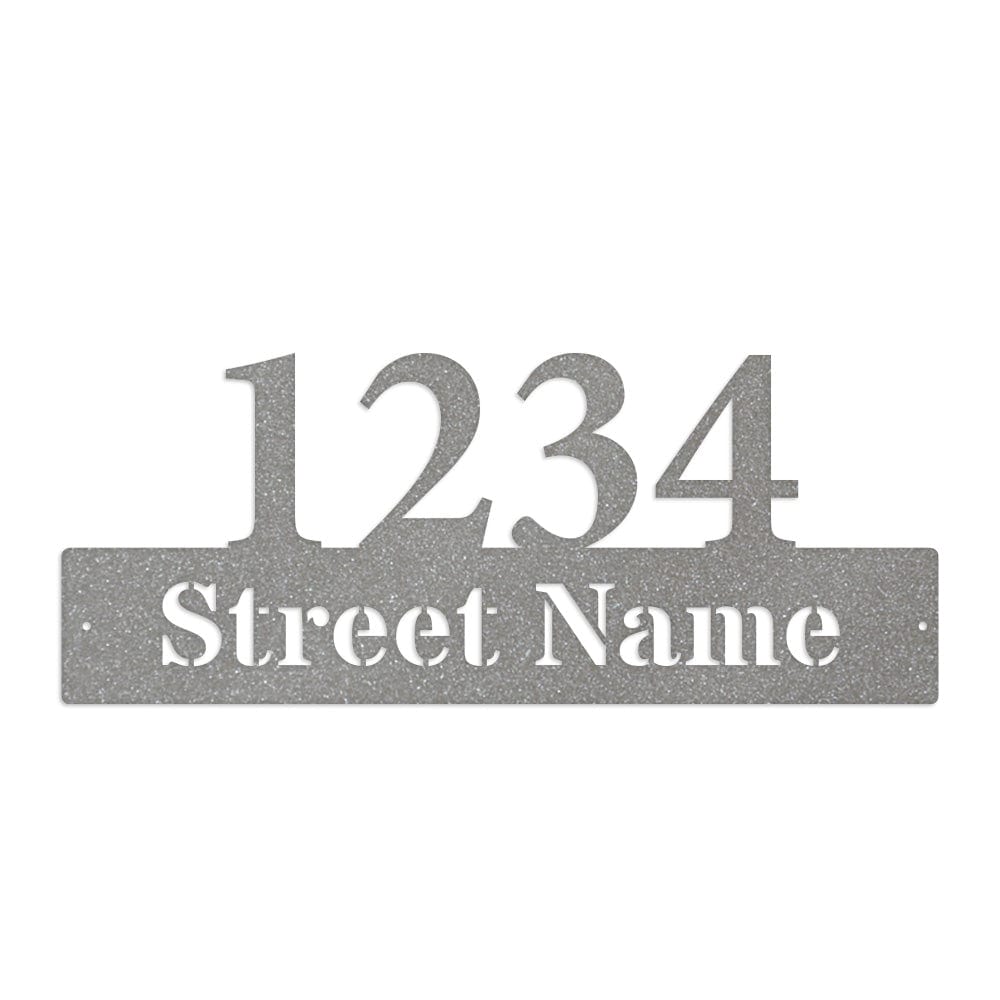 Address Number Sign - Durable Metal Address Sign | Weatherproof Street Number Plaque