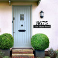 Address Number Sign - Durable Metal Address Sign | Weatherproof Street Number Plaque