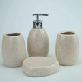 Bathroom Kit - Ceramic White 4pcs
