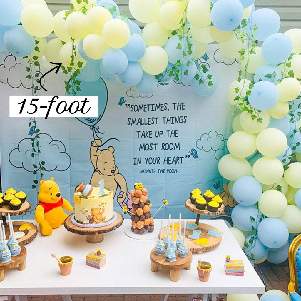 Pastel Blue & Yellow Balloon Garland Kit | First Bee Day & Baby Shower DIY Arch