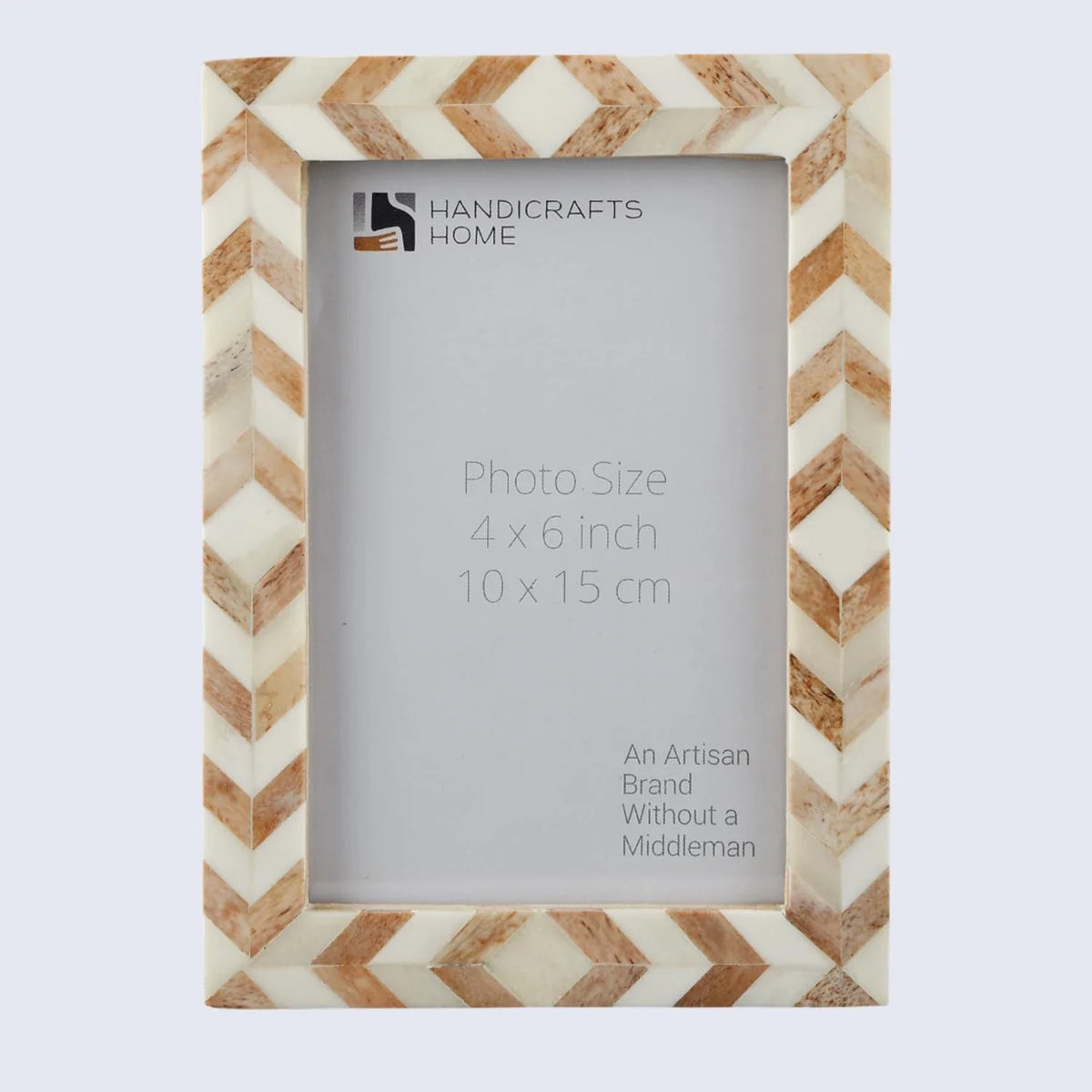 Picture Frame Taj Pattern Collection Bone Inlay Brown 3 Sizes