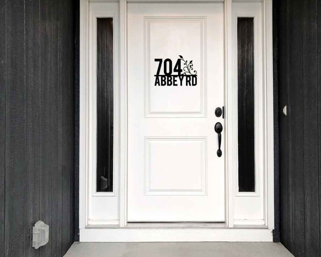 Handmade Personalized Custom House Address Sign, Metal Address Plaque, Home or Business Outdoor Decor