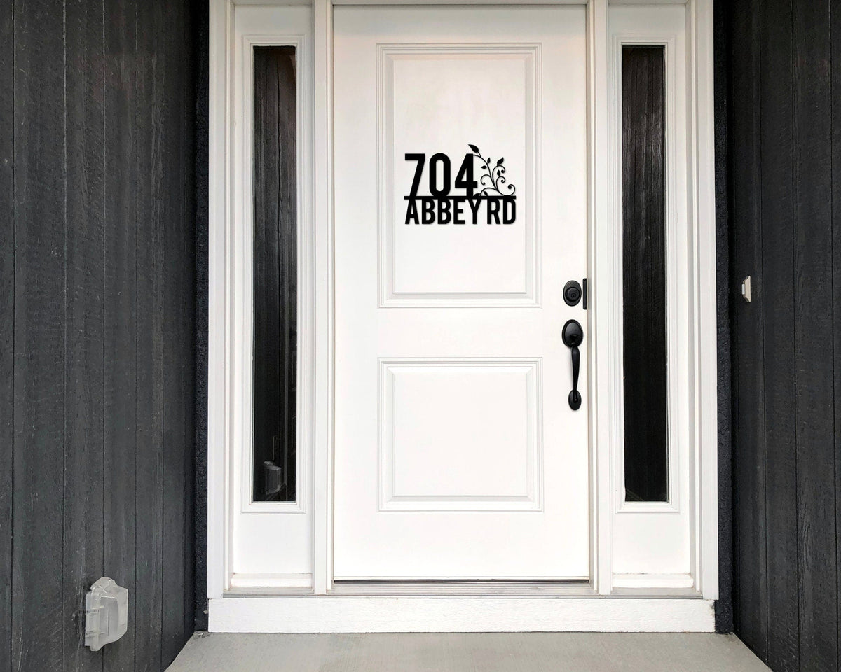 Handmade Personalized Custom House Address Sign, Metal Address Plaque, Home or Business Outdoor Decor