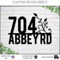 Handmade Personalized Custom House Address Sign, Metal Address Plaque, Home or Business Outdoor Decor