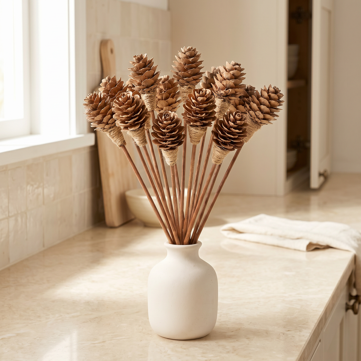 Mini Pinecone Reed Diffuser Sticks, 9" — 16 Pack
