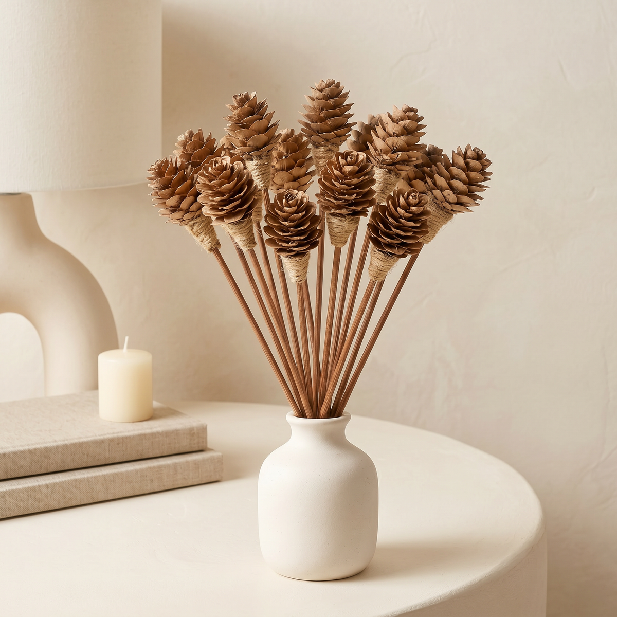 Mini Pinecone Reed Diffuser Sticks, 9" — 16 Pack