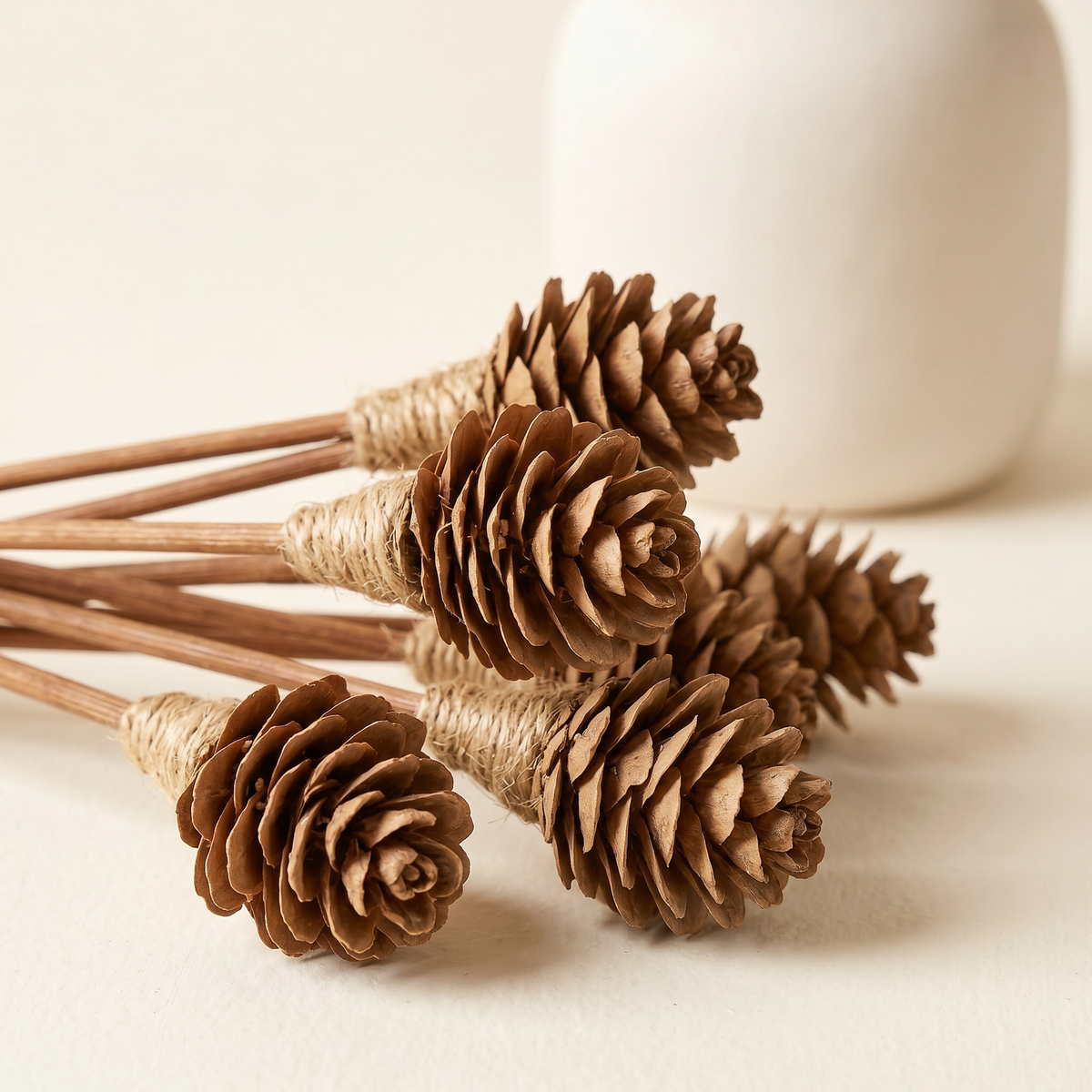 Mini Pinecone Reed Diffuser Sticks, 9" — 16 Pack