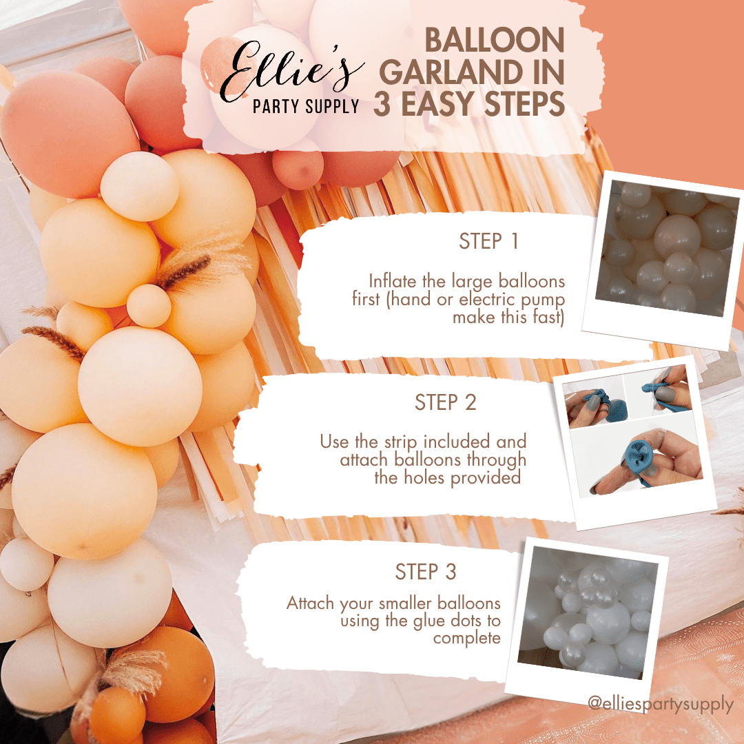 Giraffe Safari Balloon Garland Kit – Blue & Mocha Jungle Theme