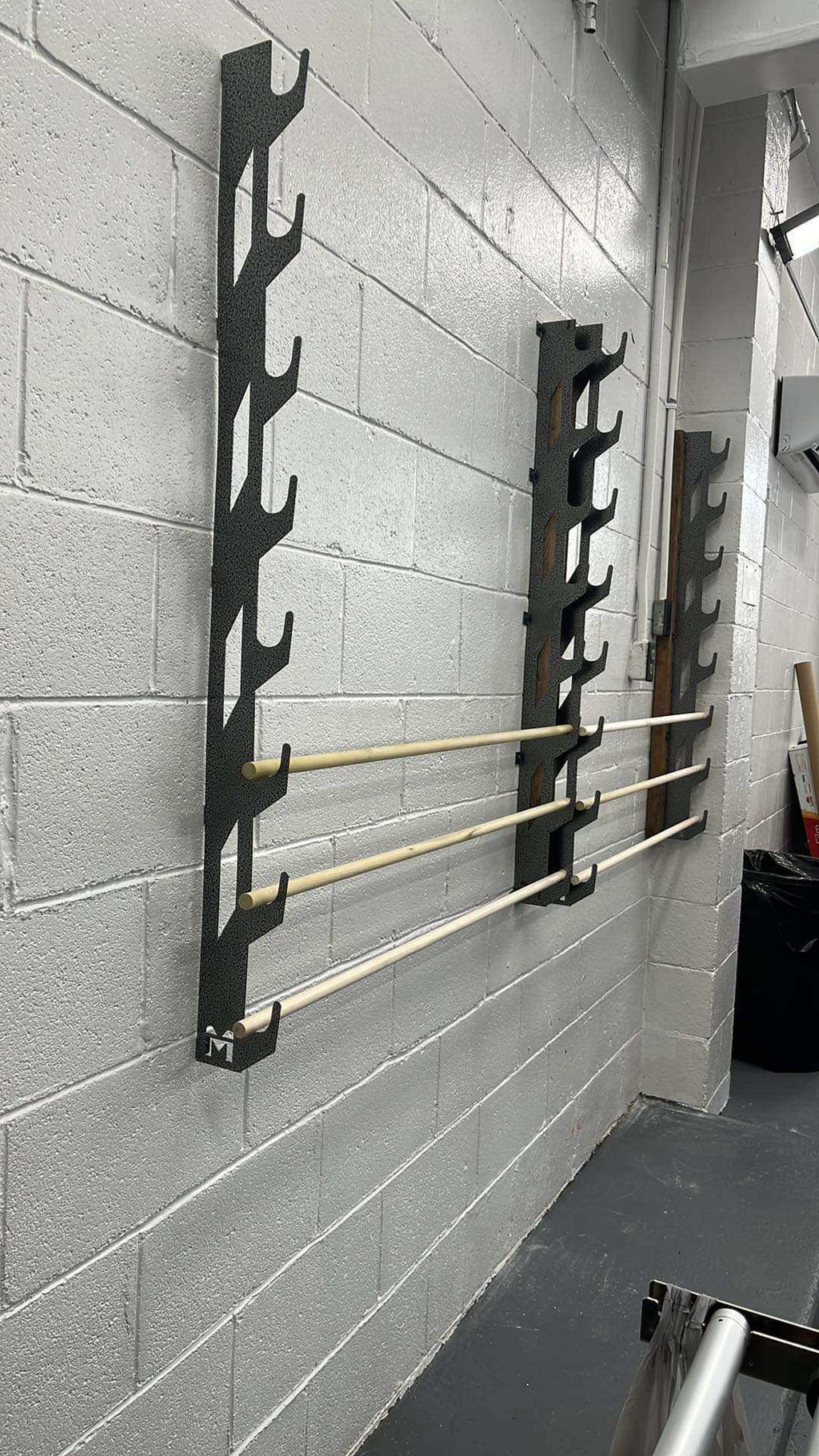 Wall-Mounted Vinyl, Tint, Paper & Cloth Wrap Rack - Modular Storage | Martin Metalwork"