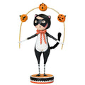 Toss a Jack Cat Halloween Figurine by Lori Mitchell, 7-Inch Resin